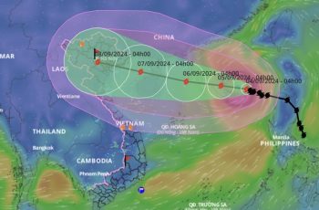 Bão số 3 đã mạnh lên cấp “cuồng phong” giật cấp 15, khi nào tiến vào đất liền?