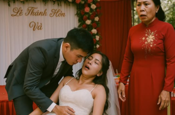 Cô dâu đang phát biểu bỗng ngất xỉu ngay giữa lễ cưới khi nhìn thấy vết bớt son trên tay mẹ chú rể