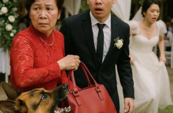 Đám cưới đang diễn ra thì cô dâu bỗng chạy khỏi sân khấu, chú chó nhà chú rể bất ngờ lao về phía mẹ cô dâu cắn không ngừng