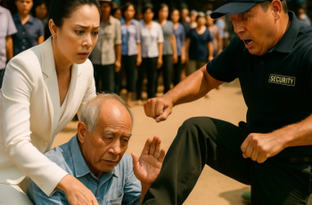 Nữ tỷ phú cứu ông lão bị bảo vệ đá thẳng vào người, 10 phút sau anh ta run rẩy khi nhận cuộc gọi …. Nữ tỷ phú cứu ông lão bị bảo vệ đá thẳng vào người, 10 phút sau anh ta run rẩy khi nhận cuộc gọi ….