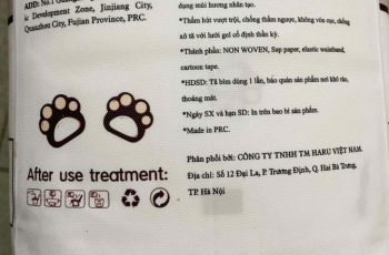 Tã bỉm trẻ em gắn mác Hàn, Nhật, mập mờ về xuất xứ, tiềm ẩn nhiều nguy cơ gây hại cho sức khỏe