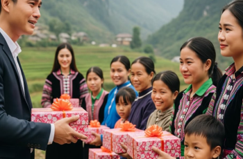 Đi trao quà cho bà con vùng cao, giám đốc sững sờ khi gặp người yêu cũ đang xếp hàng, anh đang chuẩn bị bước tới chỗ cô thì một đứa trẻ ào tới…