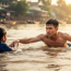 Về quê nghỉ hè, chàng sinh viên dũng cảm nhảy xuống sông cứu sống đứa trẻ bị đuối nước, hôm sau xe sang đỗ kín cửa nhà cậu