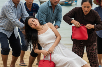 Cô gái bị trôi dạt vào bờ biển làng chài không giấy tờ tùy thân, người dân xúm vào đưa về bờ tổ chức hậu sự thì vừa lật người cô đã rơi ra chiếc túi nhỏ dắt ở eo