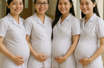Linh, 28 tuổi, là y tá trưởng khoa sản, luôn điềm tĩnh, nhưng giờ đây cô lúng túng khi bị đồng nghiệp hỏi dồn