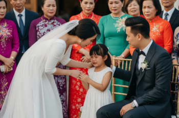 Bé gái ăn xin tới cổng rạp cưới xin bánh bị cô dâu mắng té tát, nhưng vừa quay đi thì… Bé gái ăn xin tới cổng rạp cưới xin bánh bị cô dâu mắng té tát, nhưng vừa quay đi thì…