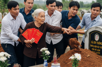 Con cái cãi nhau om sòm trước mặt mẹ ai sẽ phải “nuôi bà”, không ngờ đúng 1 tuần sau bà dẫn 5 đứa con trai đến nghĩa địa cầm theo 4 quyển sổ đỏ Con cái cãi nhau om sòm trước mặt mẹ ai sẽ phải “nuôi bà”, không ngờ đúng 1 tuần sau bà dẫn 5 đứa con trai đến nghĩa địa cầm theo 4 quyển sổ đỏ