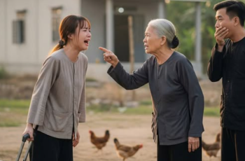 Vừa vay mượn xây nhà xong thì bị mẹ chồng lấy cớ đuổi đi, con dâu cười đồng ý rồi đưa ra một xấp giấy khiến bà run rẩy…
