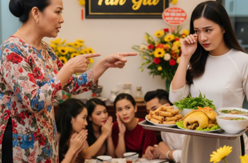 Ngày ăn tân gia nhà mới, mẹ chồng tự ý gọi hết họ hàng đến rồi dọa trả về nơi sản xuất, tôi bê thẳng mâm cỗ lên nhà trên rồi bỏ bát nước mắm ra dúi vào tay mẹ chồng rồi hỏi họ hàng đúng 1 câu, cả họ thêm nể sợ bội phần…