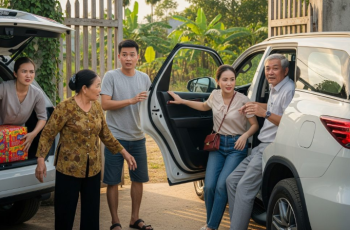 2 vợ chồng ki cóp tiền mua ô tô, lần đầu về quê tôi nóng mặt khi cả nhà chồng chân toàn bùn đất trèo lên xe mới, bố chồng bảo tôi tự đi xe máy theo sau, để chồng chở các bác, tôi sôi máu bỏ thẳng vào cốp xe 2 vợ chồng ki cóp tiền mua ô tô, lần đầu về quê tôi nóng mặt khi cả nhà chồng chân toàn bùn đất trèo lên xe mới, bố chồng bảo tôi tự đi xe máy theo sau, để chồng chở các bác, tôi sôi máu bỏ thẳng vào cốp xe