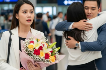 10 năm chờ đợi chồng đi Nhật về, tôi chet lặng khi thấy anh tay trong tay với người phụ nữ khác cùng đứa con 8 tuổi ở sân bay