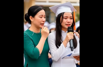 Mẹ nhặt ve chai, cha không có, nữ sinh bị bạn bè xa lánh suốt 12 năm học, ngày nhận bằng khen, em đã phát biểu một câu khiến cả trường chìm trong nước mắt…