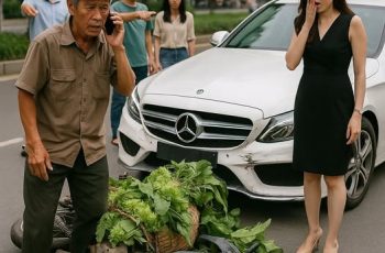 Va quẹt siêu xe tiền tỷ, ông lão bán rau gọi con trai và cái kết khiến nữ tỷ phú ‘ngã ngửa Va quẹt siêu xe tiền tỷ, ông lão bán rau gọi con trai và cái kết khiến nữ tỷ phú ‘ngã ngửa