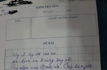Bài văn “Ông tôi” của cậu bé lớp 2 giành giải Nhì toàn quốc, chỉ 26 chữ nhưng khiến ai cũng rơi lệ Bài văn “Ông tôi” của cậu bé lớp 2 giành giải Nhì toàn quốc, chỉ 26 chữ nhưng khiến ai cũng rơi lệ