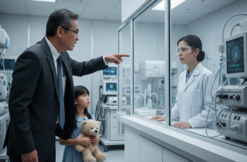 Bố đơn thân giàu có vợ mất đã 10 năm đưa con gái đến phòng thí nghiệm để làm một xét nghiệm gen đặc biệt đắt đỏ , nhưng ngay khi nhìn thấy người dọn dẹp trước phòng, đứa trẻ liền hét lên: “Mẹ đến rồi!” và ngay sau đó thái độ của người phụ nữ khiến tất cả chết lặng…