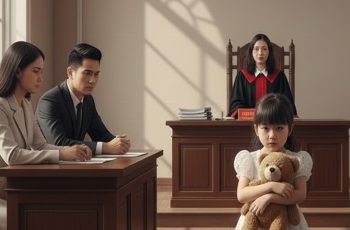 Chồng đòi ly hôn không chút do dự. Ngày ra tòa, con gái 7 tuổi bất ngờ đứng dậy nói: “Con có thể nói một bí mật mà mẹ con không biết không?” Và khi video được phát, cả phòng lặng người…