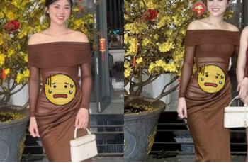 Danh tính cô gái mặc váy xuyên thấu đi chúc Tết gây bùng nổ